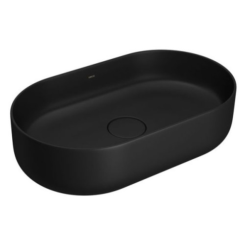 Cuba de Apoio Oval Deca 29,5x50cm Ébano Fosco Slim