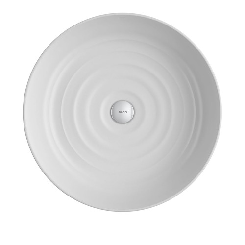 Cuba Redonda de Apoio Gota 50 Cm Branco Fosco Cuba Gota