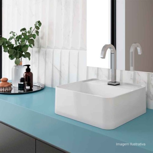 Torneira de Mesa Touchless Bica Baixa para Lavatório Tube Cromado