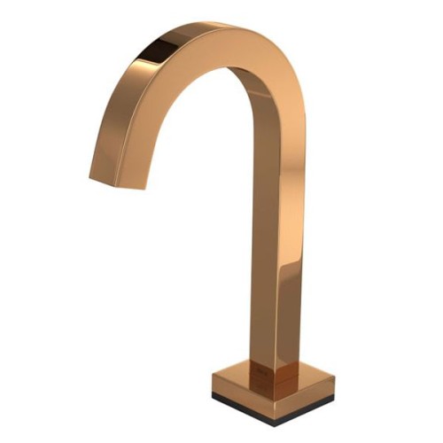 Torneira de Mesa Touchless Bica Baixa para Lavatório Tube Red Gold