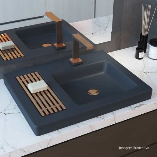 Torneira de Mesa Touchless Bica Alta para Lavatório Dream Red Gold
