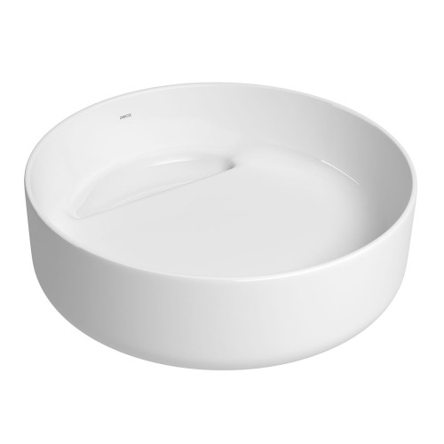 Cuba de Apoio Redonda com Válvula Oculta Deca 40x39cm Branco Slim