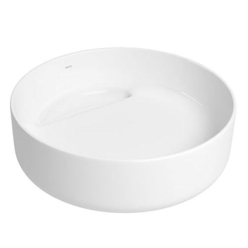Cuba de Apoio Redonda com Válvula Oculta Deca 40x39cm Branco Slim