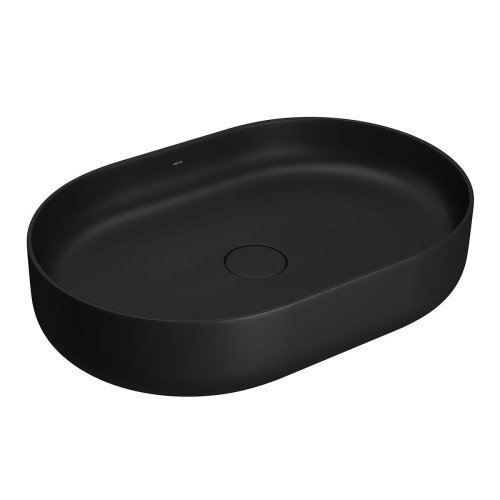 Cuba Apoio Oval Deca 40x60cm Ébano Fosco Slim
