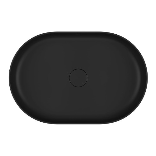 Cuba Apoio Oval Deca 40x60cm Ébano Fosco Slim