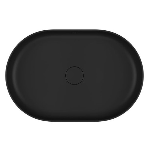 Cuba Apoio Oval Deca 40x60cm Ébano Fosco Slim