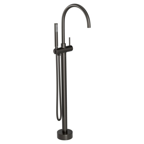 Misturador Monocomando de Piso para Banheira Redondo Dark Antracite