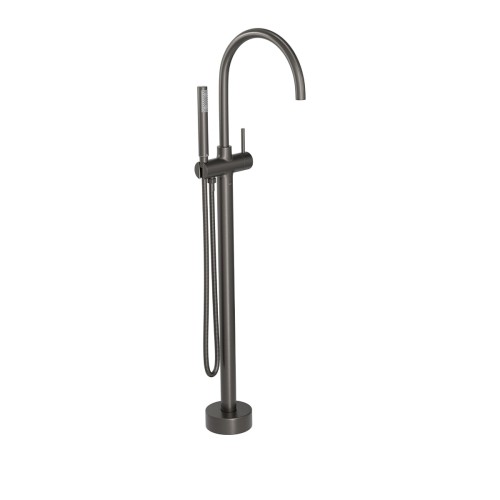 Misturador Monocomando de Piso para Banheira Redondo Dark Antracite
