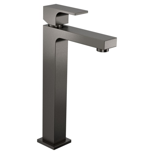 Misturador Monocomando de Mesa Bica Alta para Lavatório Dark Antracite