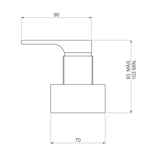 Acabamento para Registro de Gaveta de 1 1/4 e 1 1/2