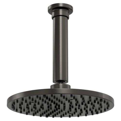 Chuveiro com Tubo de Teto Aquamax Dark Antracite