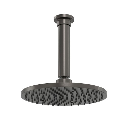 Chuveiro com Tubo de Teto Aquamax Dark Antracite