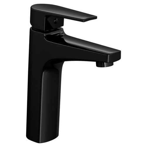 Misturador Monocomando de Mesa Bica Média para Lavatório Black Noir