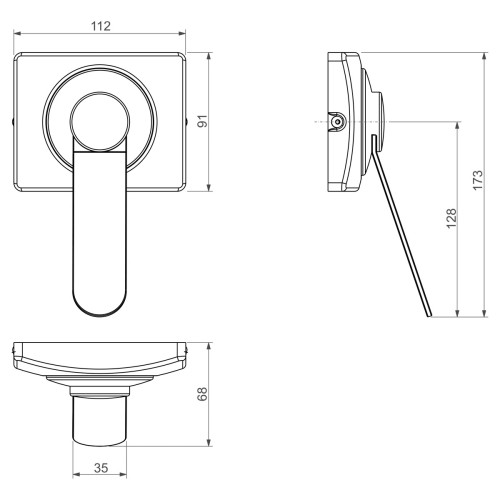 Acabamento para Válvula de Descarga Deca Hydra Eco Conforto Cromado