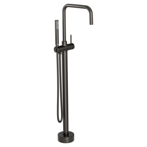 Misturador Monocomando de Piso para Banheira Quadrado Dark Antracite