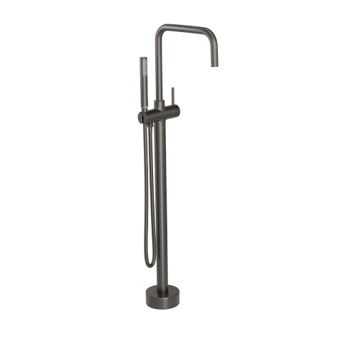 Misturador Monocomando de Piso para Banheira Quadrado Dark Antracite