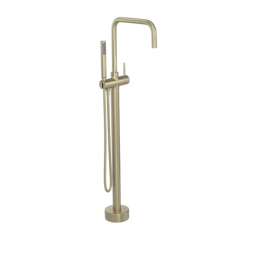 Misturador Monocomando de Piso para Banheira Quadrado Summer Gold