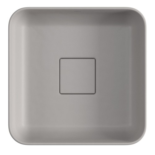 Cuba de Apoio Quadrada Deca 30x30cm Soft Antracite Slim