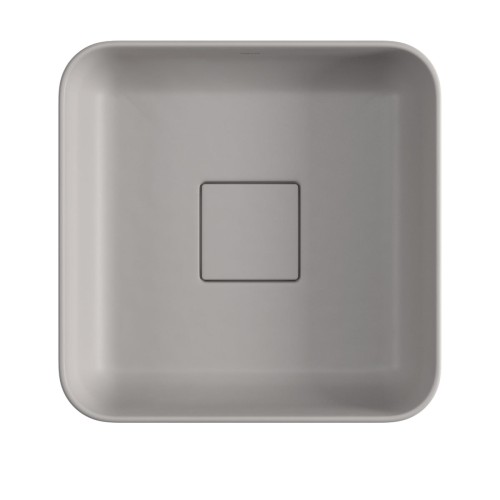 Cuba de Apoio Quadrada Deca 30x30cm Soft Antracite Slim