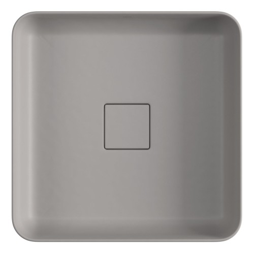 Cuba de Apoio Quadrada Deca 40x40cm Soft Antracite Slim