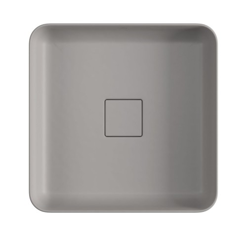 Cuba de Apoio Quadrada Deca 40x40cm Soft Antracite Slim