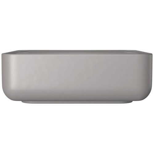Cuba de Apoio Quadrada com Deck Deca 40x40cm Soft Antracite Slim