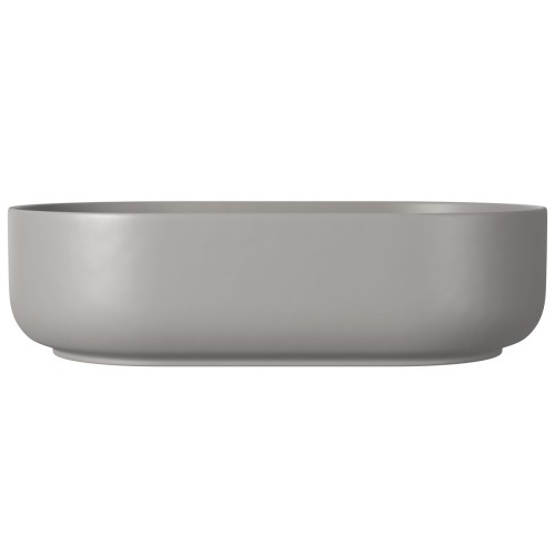 Cuba de Apoio Oval Deca 30x50cm Soft Antracite Slim