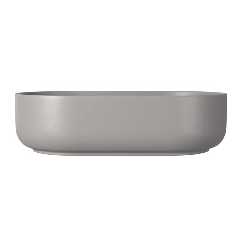 Cuba de Apoio Oval Deca 30x50cm Soft Antracite Slim