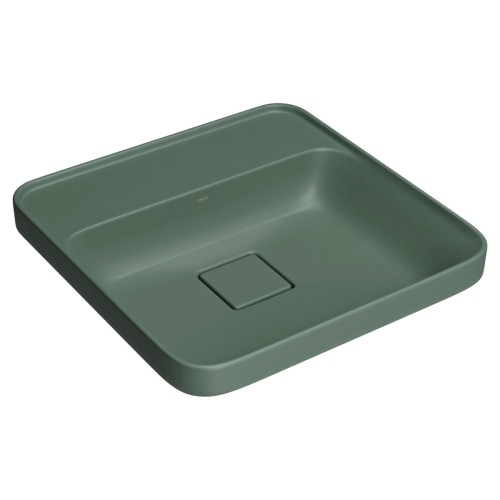 Cuba Quadrada de Sobrepor 40cm com Deck Sálvia