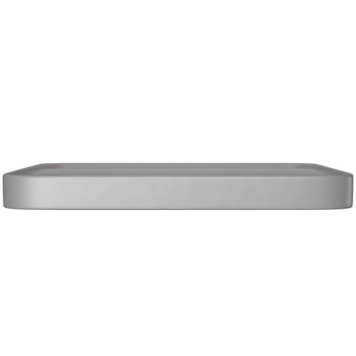 Cuba Quadrada de Sobrepor 40cm com Deck Soft Antracite