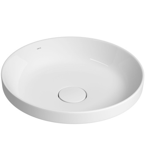 Cuba de Sobrepor Redonda Deca 40x40cm Branco Slim