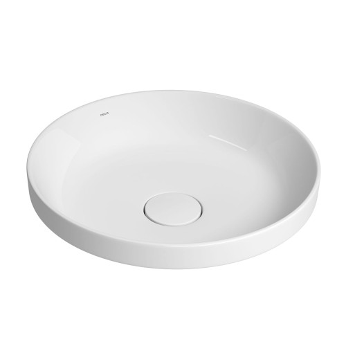 Cuba de Sobrepor Redonda Deca 40x40cm Branco Slim