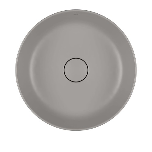 Cuba de Sobrepor Redonda Deca 40x40cm Soft Antracite Slim