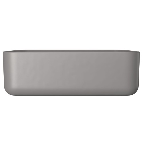 Cuba de Semi Encaixe com Deck Deca 40x40cm Soft Antracite Slim