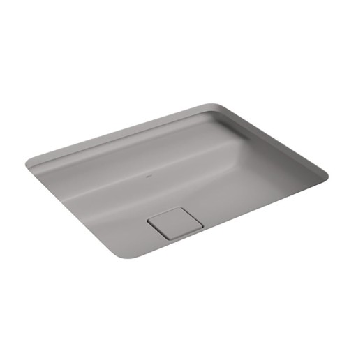 Cuba de Embutir com Mesa Retangular Deca 45x55cm Soft Antracite Slim