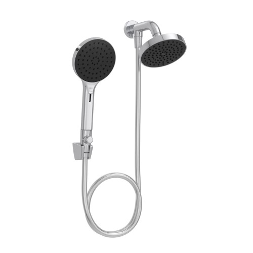Chuveiro Redondo de Parede 12,6cm com Desviador Cromado
