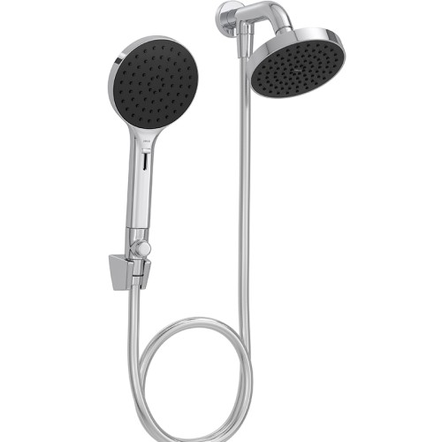 Chuveiro Redondo de Parede 12,6cm com Desviador Cromado