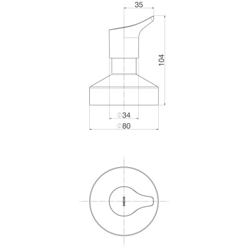 Acabamento para Registro de Gaveta 1 1/4 e 1 1/2 Cromado