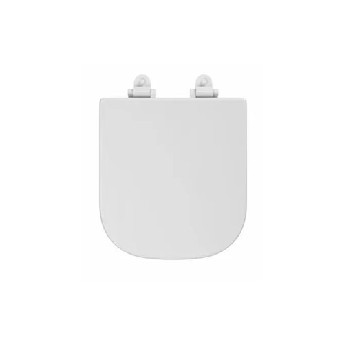 Assento Poliéster Slow Close Monocromático Axis/quadra Branco