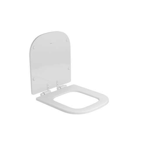Assento Poliéster Slow Close Monocromático Axis/quadra Branco