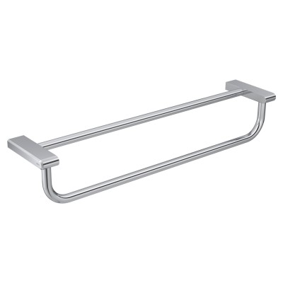 Porta Toalhas Barra Dupla 60cm Cromado