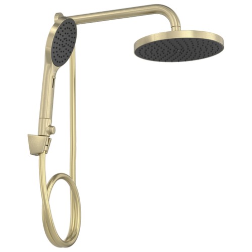 Chuveiro Redondo de Parede 22cm com Desviador Summer Gold