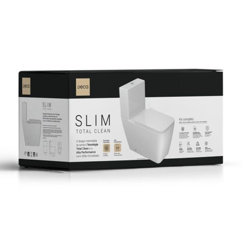Kit Completo Deca Bacia com Caixa Acoplada Living Branco
