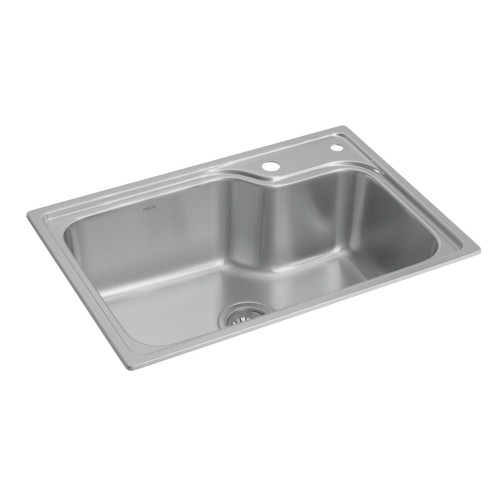 Cuba de Cozinha Retangular Deca com Deck 60x40cm Facile Inox