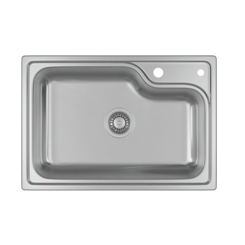 Cuba de Cozinha Retangular Deca com Deck 60x40cm Facile Inox