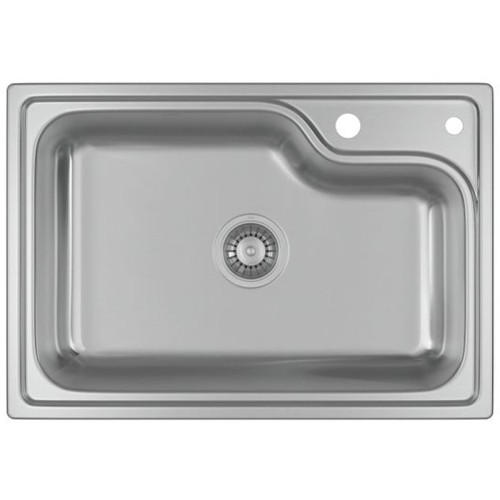 Cuba de Cozinha Retangular Deca com Deck 60x40cm Facile Inox