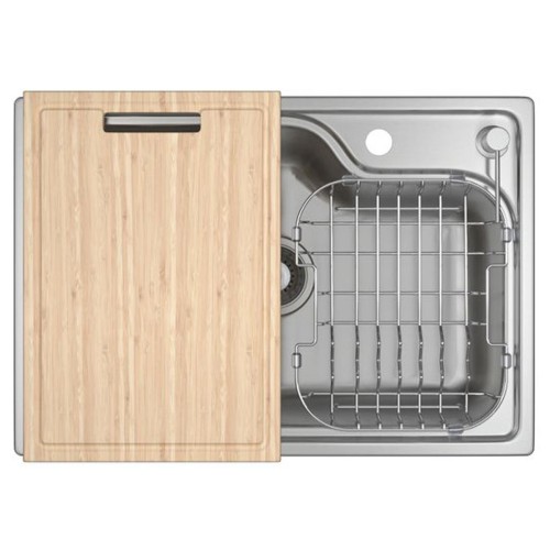 Cuba de Cozinha Retangular Deca com Deck e Acessórios 60x40cm Facile Inox