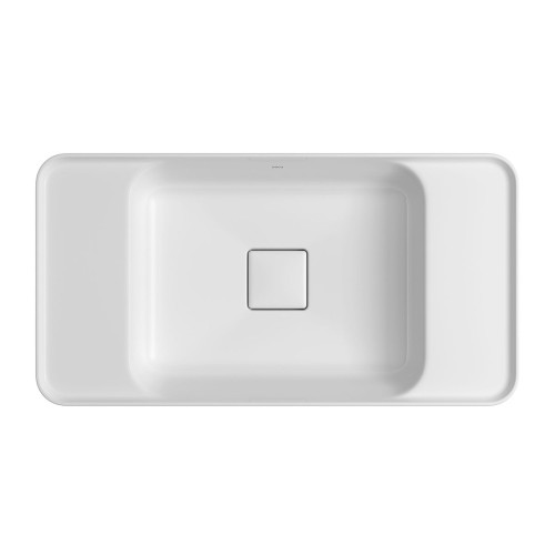 Cuba de Sobrepor Deca com Mesa Retangular 62cm Slim Branco