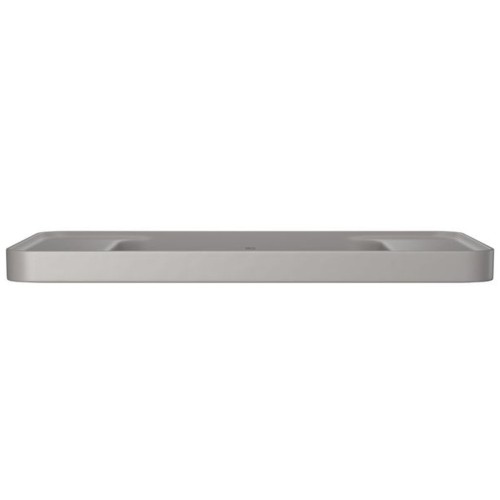 Cuba de Sobrepor Deca com Mesa Retangular 62cm Slim Soft Antracite