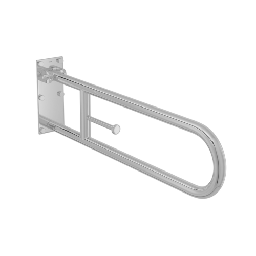 Barra de Apoio Lateral Articulada Conforto 80cm Inox - 2316.I.080.Pol.N